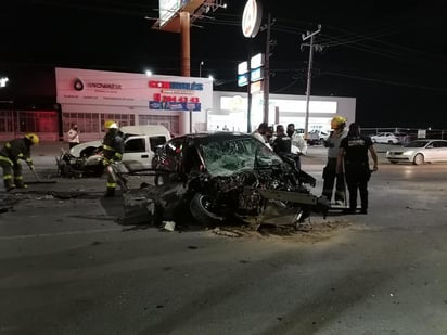 El accidente de ayer se registró a la altura de la colonia Residencial Ibero. (EL SIGLO DE TORREÓN)