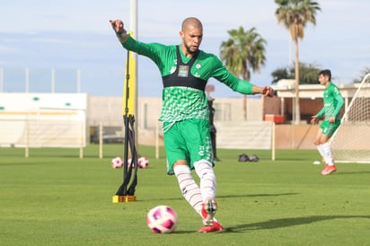 Rumbo al partido del próximo sábado, la exigencia aumenta en el campamento de los Guerreros del Santos Laguna, quienes siguen preparando a conciencia su compromiso frente a los Tuzos del Pachuca. (CORTESÍA SANTOS)
