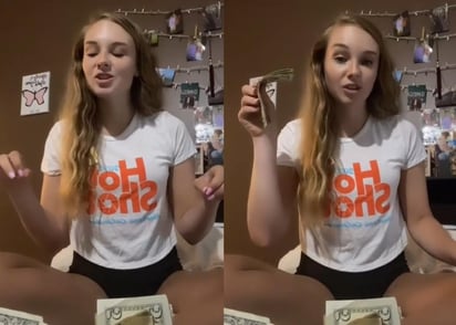 A través de TikTok, la mesera de Hooters compartió cuánto dinero percibe al día aproximadamente sólo en propinas (CAPTURA)