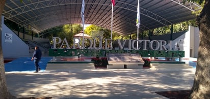 Se realizó una inversión federal y estatal de 12.95 millones de pesos en diversas obras de remodelación el Parque Victoria de Lerdo. (DIANA GONZÁLEZ)