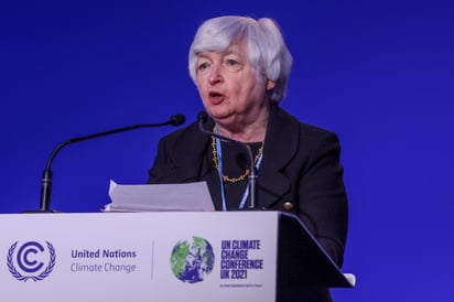 La secretaria del Tesoro de EUA, Janet Yellen, achacó los actuales niveles de inflación en el país a la crisis generalizada causada por el coronavirus y dijo que espera que la situación se restablezca dentro de un año, aunque todo dependerá de la evolución de la pandemia. (ARCHIVO) 
