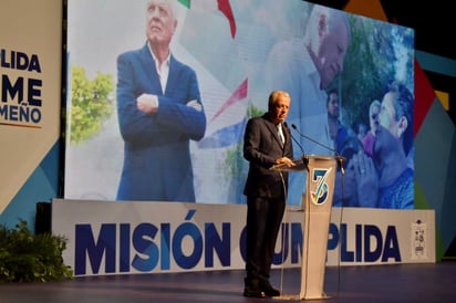 En el evento, Jorge Zermeño Infante presentó los resultados de los cinco ejes principales de la política de su administración. Asistieron representantes de la iniciativa privada y personalidades de la política en la región. (EL SIGLO DE TORREÓN)