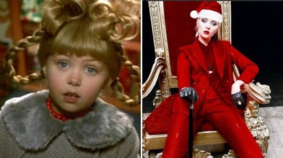 La cantante y exactriz Taylor Momsen conoció el estrellato a muy temprana edad, cuando en el año 2000 y con tan solo 7 años actuó junto a Jim Carrey en el 'live action' de 'The Grinch' como el personaje de Cindy Lou. Aunque durante algún tiempo Momsen renegó de su carrera actoral, ahora a sus 28 años recuerda el personaje en sus redes sociales. (CORTESÍA) 
