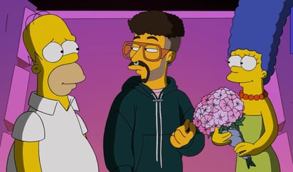 Con su característico andar y corte de cabello, Bad Bunny llega a Los Simpson. (CAPTURA)
