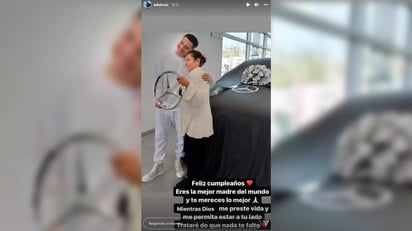 Eduin Caz consiente a su mamá con un lujoso regalo de cumpleaños