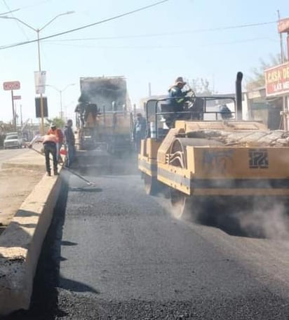 Estiman que las obras de rehabilitación del pavimento en la calzada Cristóbal Díaz en Matamoros concluyan en el mes de marzo. (EL SIGLO DE TORREÓN) 