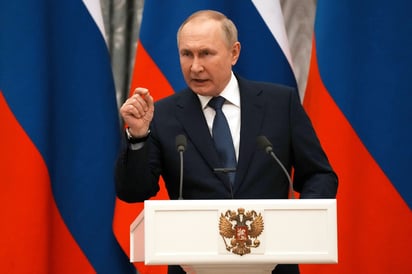 'Si estalla una guerra, no habrá vencedores. No les dará tiempo ni a parpadear', dijo Putin. (EFE)