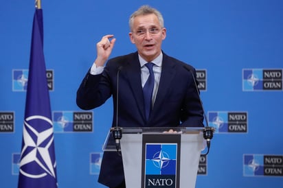 “Hablé con el presidente Zelenski sobre la acumulación militar de Rusia en y alrededor de Ucrania. La OTAN continuará con el apoyo político y práctico a nuestro socio altamente valorado”, escribió Stoltenberg  (ARCHIVO) 