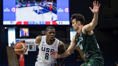 Estados Unidos sufrió en la primera ventana: venció a Cuba por cinco puntos y perdió 97-88 ante México. Esos partidos se jugaron en México el pasado noviembre. (AP)