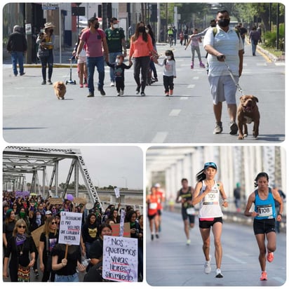 Autoridades de la Laguna desplegarán este día un operativo especial para vigilar el Maratón Lala, la marcha feminista, así como otros eventos como el regreso del Paseo Colón. (EL SIGLO DE TORREÓN)