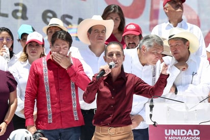 Claudia Sheinbaum visitó La Laguna para participar en una asamblea, que marca el inicio de actividades al interior del partido. (EDIE RUIZ)