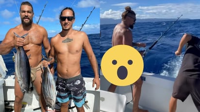 Jason Momoa conquista Instagram yendo de pesca con poca ropa