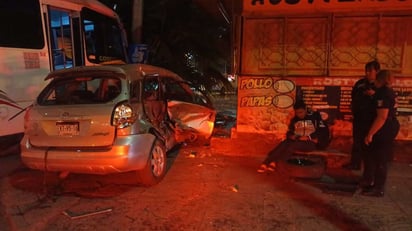 Entre los accidentes ocurridos, se encuentra el registrado sobre la avenida Juárez y calle 12.