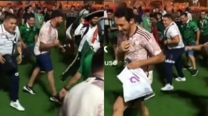 VIRAL: Mexicanos se organizan y bailan Payaso de rodeo en Qatar