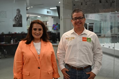 Sandra Guadalupe Sierra Limones y José Ignacio Corona Rodríguez estuvieron presentes en el Foro Electoral Voto 2023. (VERÓNICA RIVERA)