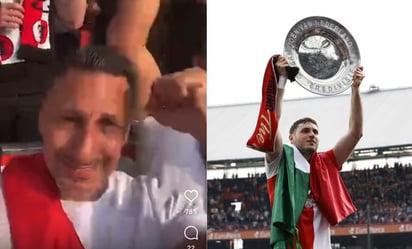 VIDEO: 'Chaco' Giménez llora en plena transmisión tras ver al 'Bebote' ganar con el Feyenoord