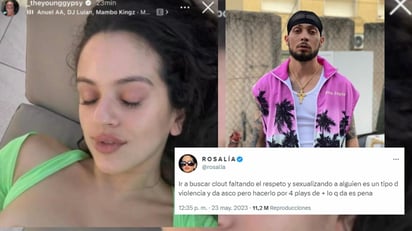 Rosalía explota contra rapero JC Reyes tras filtrar fotos íntimas 'editadas con photoshop'