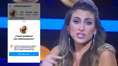 Usuarios logran cerrar el Instagram de Sofía Rivera Torres tras llamarlos 'bots'