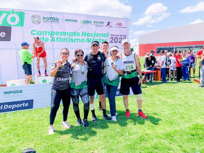 Selección de Coahuila se luce en el Campeonato Nacional Máster de Atletismo