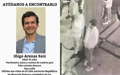 Restos encontrados en el municipio mexiquense de Naucalpan pertenecen al empresario Íñigo Arenas, quien aparentemente falleció por broncoaspiración.