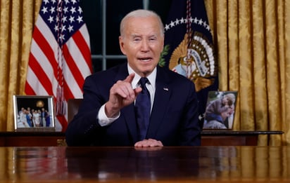 Biden podría pedir 60 mil millones de dólares para la guerra en Ucrania, 14 mil millones de dólares para Israel y 14 mil millones de dólares para la frontera de Estados Unidos.