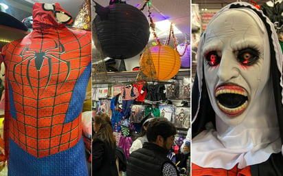 La venta de disfraces de Halloween relacionados con personajes de terror, solo representa ahora el 20 por ciento de las transacciones, según comentó una pareja de jóvenes emprendedores de Torreón.