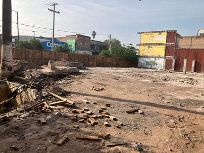 En la actualidad, así luce el terreno donde se reconstruirá la escuela primaria Bruno Martínez.