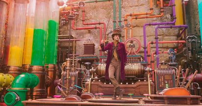 Una escena de la película 'Wonka'. Foto cortesía de Warner Bros. (Warner Bros. Pictures vía AP)


