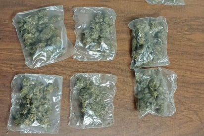 Los elementos le encontraron al hombre diez bolsas de plástico selladas al calor, conteniendo en su interior hierba verde y seca con las características de la marihuana.