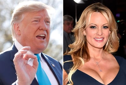 Donald Trump y Stormy Daniels. (ARCHIVO)