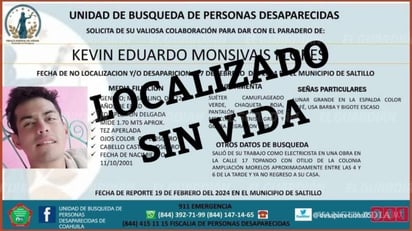 Encuentran sin vida a joven con reporte de desaparición