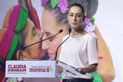 La candidata presidencial del oficialismo en México, Claudia Sheinbaum. (EFE)