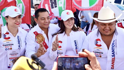 Hillary Bueno, candidata a la diputación por el Distrito XII de la Coalición Fuerza y Corazón por Durango. (DIANA GONZÁLEZ)