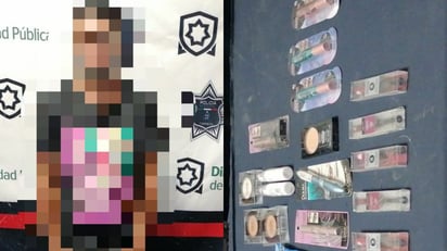 Aseguran en Torreón a hombre por robar maquillaje con valor de 6 mil 350 pesos