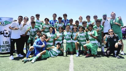 La categoría Sub-15 de Santos Laguna, fue además la mejor ofensiva del certamen, con 67 goles anotados en toda la competencia (CLUB SANTOS)