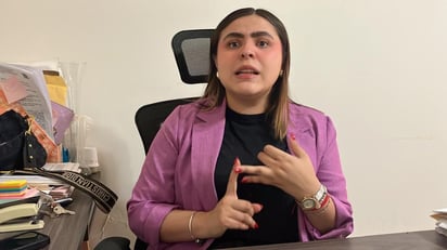 Sofía Díaz Lozano, cofundadora de Abogadas Laguneras y vocera de Mujeres que Luchan por Mujeres. (GUADALUPE MIRANDA)