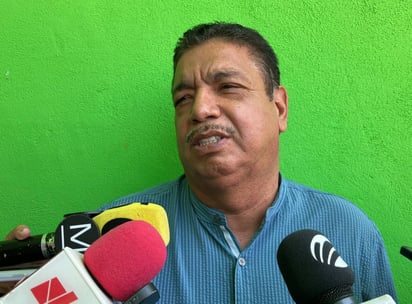 Arturo Díaz, secretario general de la Sección 35, habló sobre la demanda por desfalco detectado en la pasada administración. (Angélica Sandoval)