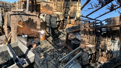 Se incendia patio de jacal en la colonia Veredas de La Paz de Torreón