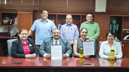 El Tribunal de Justicia Municipal firma un convenio de colaboración con el Instituto Tecnológico de La Laguna. (FABIOLA P. CANEDO)