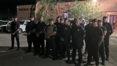 Elementos de seguridad pública de Madero, en paro de labores por manifestación