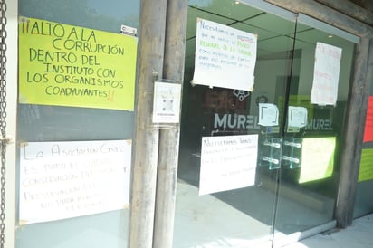 Inconformidad. Desde mayo pasado, los trabajadores del MUREL realizan una protesta pacífica en las instalaciones del museo.