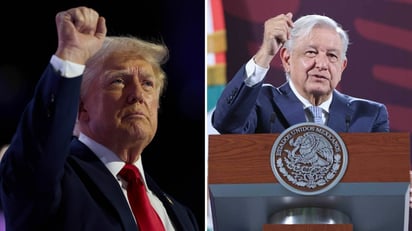 Donald Trump y el presidente López Obrador. (ARCHIVO)