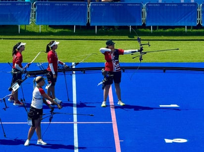 México a un paso de medallas, avanza a semifinales del Tiro con Arco por equipos femenil