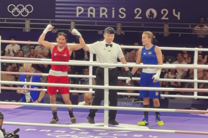 Fátima Herrera avanza a los octavos de Final de boxeo en París 2024