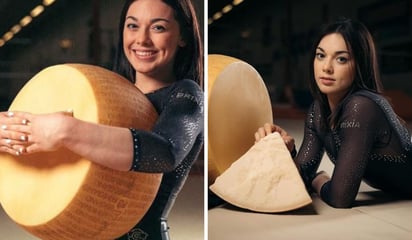 ¿Por qué Giorgia Villa, medallista olímpica en gimnasia, posó con un queso?