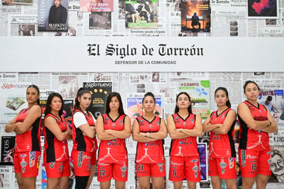 El equipo rojinegro representará a la Comarca Lagunera en el basquet profesional femenil. (Enrique Terrazas)