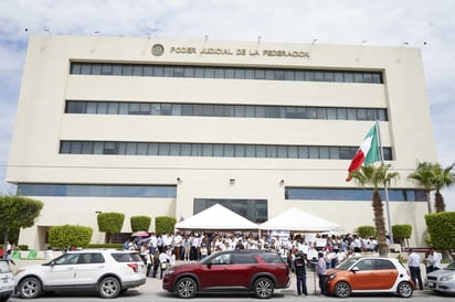 Protesta en Poder Judicial. (EL SIGLO DE TORREÓN)