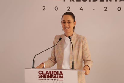 La presidenta electa Claudia Sheinbaum. (ARCHIVO)