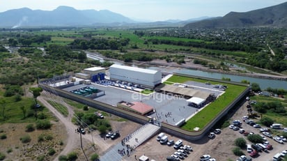 La planta de bombeo, ubicada en el ejido Sapioriz, del municipio de Lerdo. (ED MOLINA)