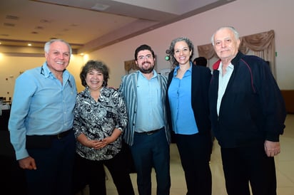 Fernando Vera, Estela Uriarte, Jorge Ruiz, Elsa Abarca y Guillermo Estrada (EL SIGLO DE TORREÓN / GABRIEL ESCOBAR)